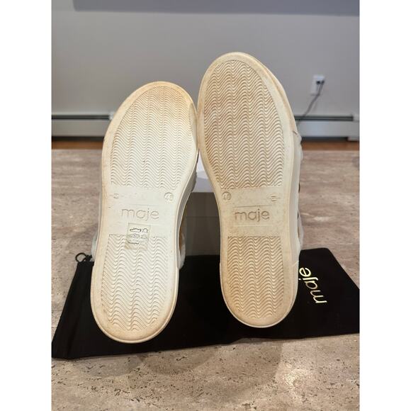 MAJE Suede Slip on Sneakers with Shearling Trim size 36 / 5.5 US - Picture 3 of 8